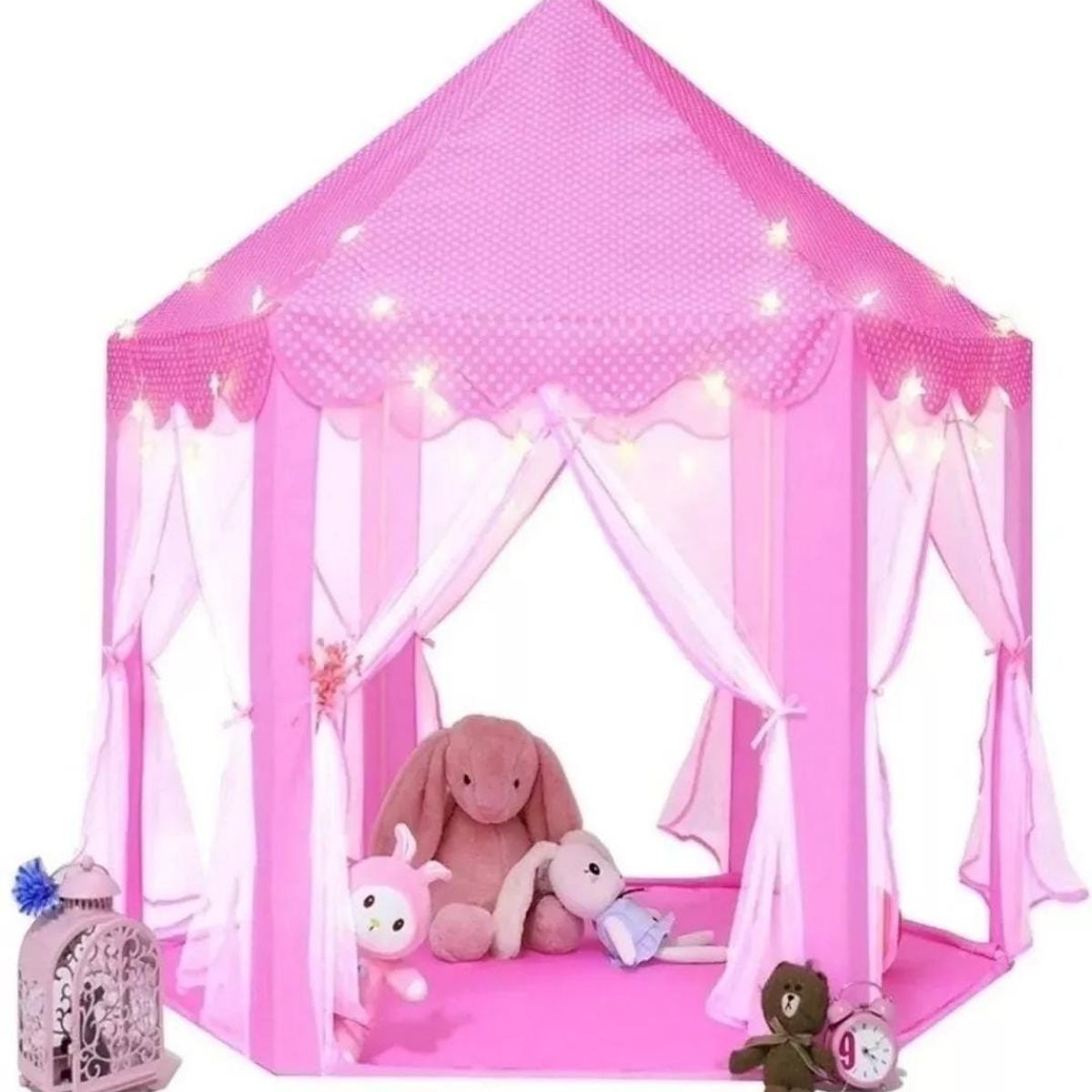 GENERICO - Carpa Infantil Castillo Princesa Niña Portatil Rosado