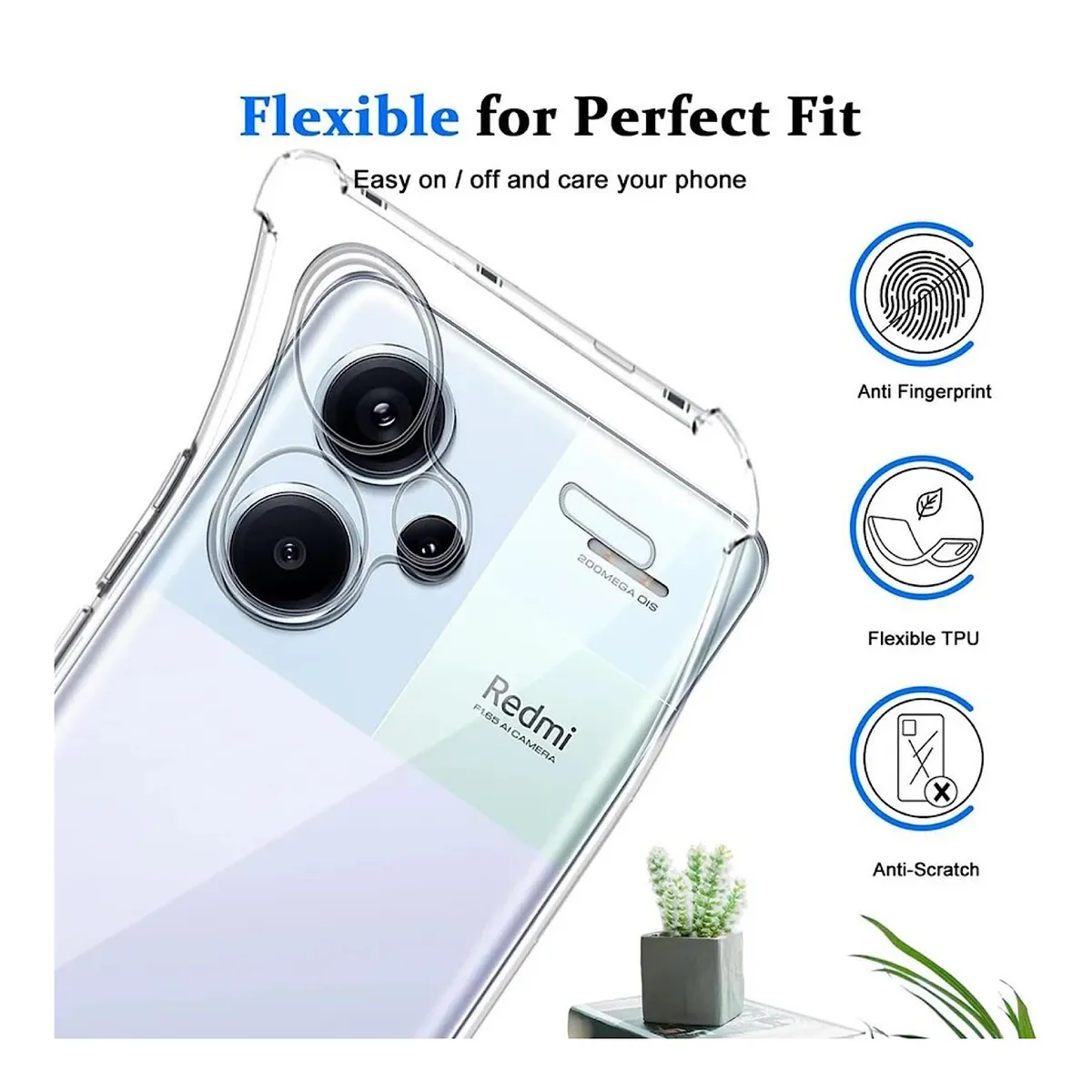 GENERICO - Carcasa Transparente Para Xiaomi Note 13 Pro Plus 5G