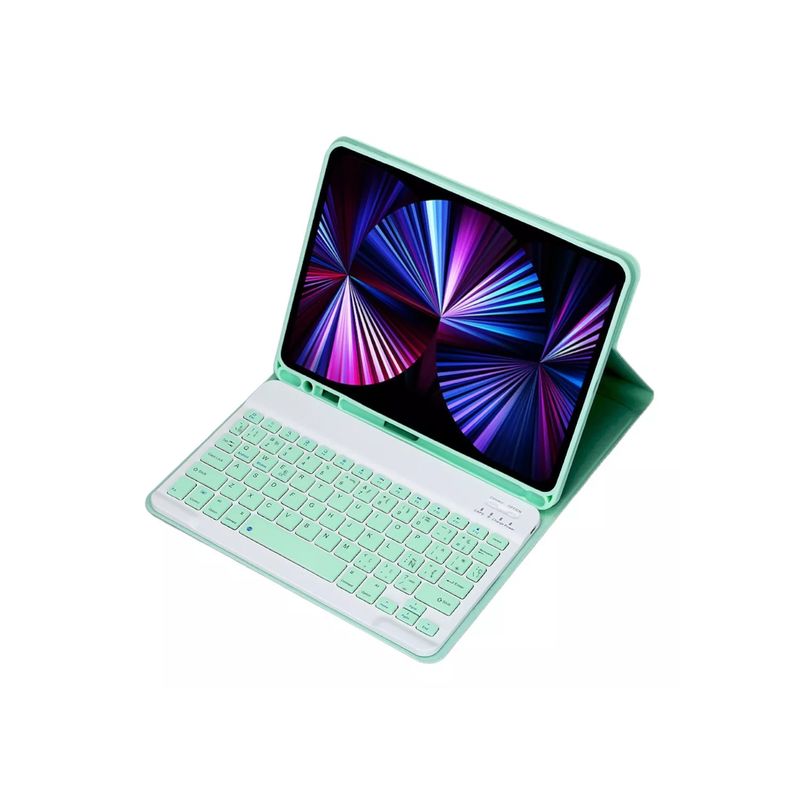 GENERICO - Funda Teclado Para iPad 9va Generación 10.2 Smart + Lapiz