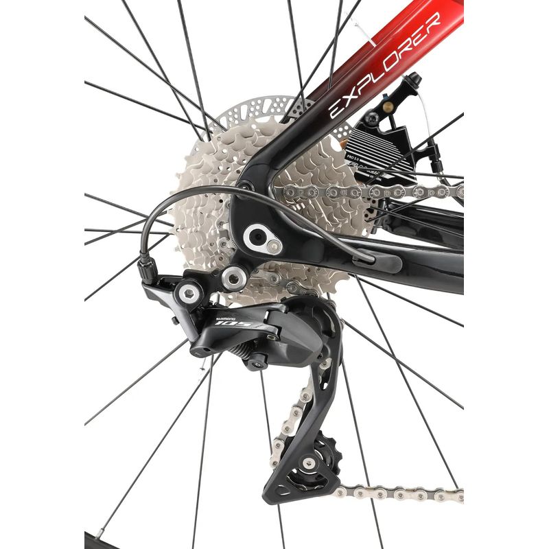 SAVA - Bicicleta de ruta SAVA Explorer EX7 Pro Talla XL 56 Red