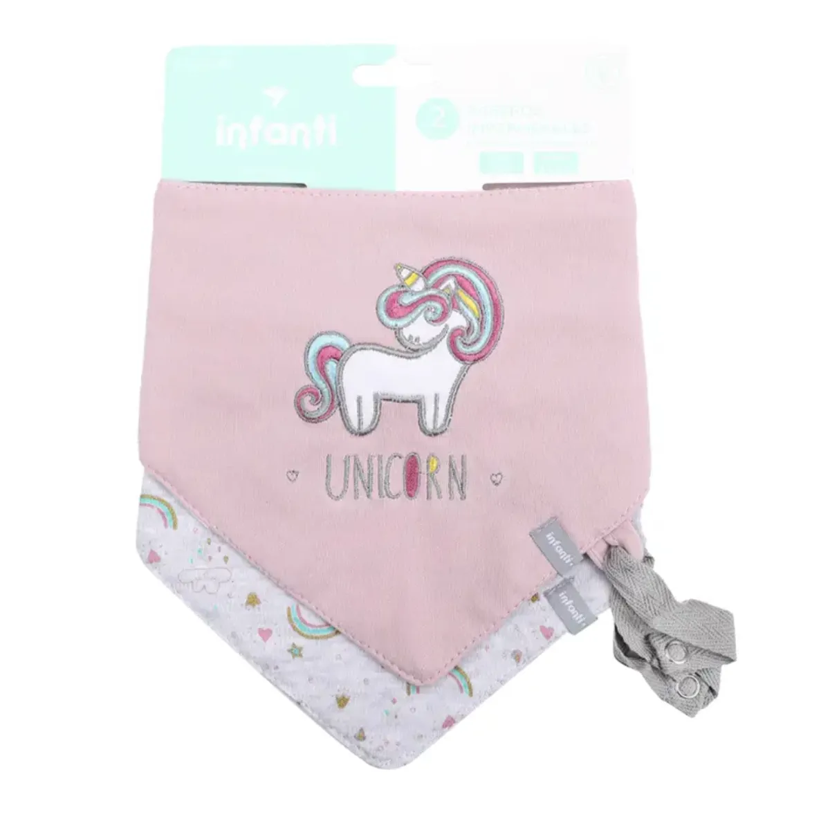 INFANTI - Bipack Baberos Impermeable INFANTI Unicornio