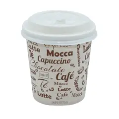 GENERICO - Vaso Polipapel Con Tapa 6oz 180ml 50 unidades