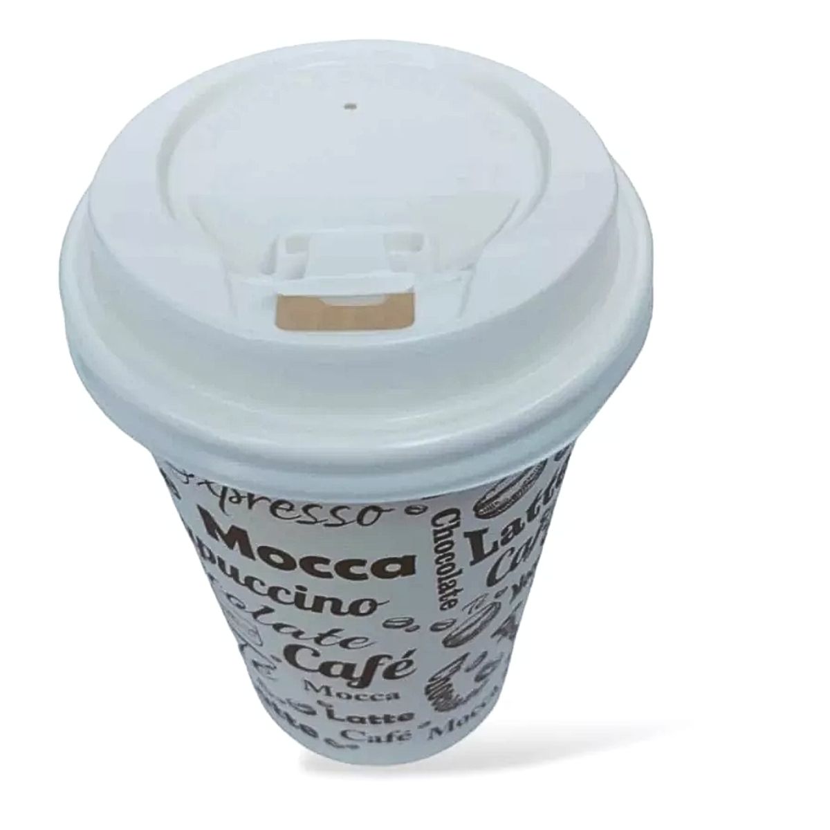 GENERICO - Vaso Polipapel Con Tapa 6oz 180ml 50 unidades