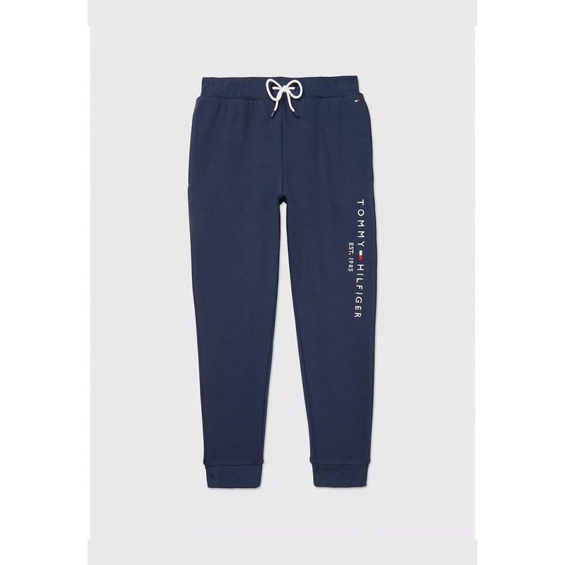 TOMMY HILFIGER - JOGGER ESSENTIAL CON LOGO AZUL TOMMY HILFIGER