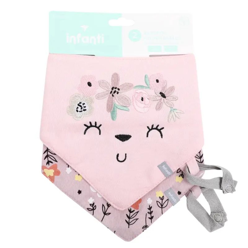 INFANTI - Bipack Baberos Impermeables INFANTI Flowers