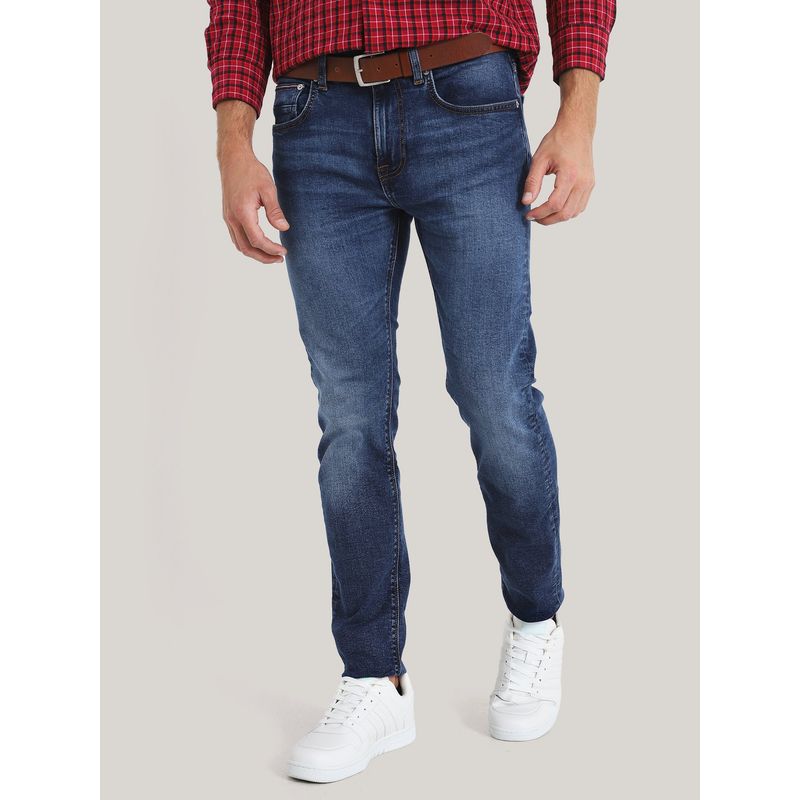 TOMMY HILFIGER - JEANS BLEECKER TH FLEX EFECTO DESGASTADO AZUL TOMMY HILFIGER