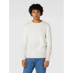 TOMMY HILFIGER - SWEATER ESSENTIAL SLIM FIT BLANCO TOMMY JEANS