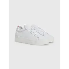TOMMY HILFIGER - ZAPATILLAS ELEVATED CON PLATAFORMA BLANCO