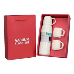 OFERTABKN - Termo Capacidad 700ml Térmico Para Bebidas Frías Y Caliente Blanco