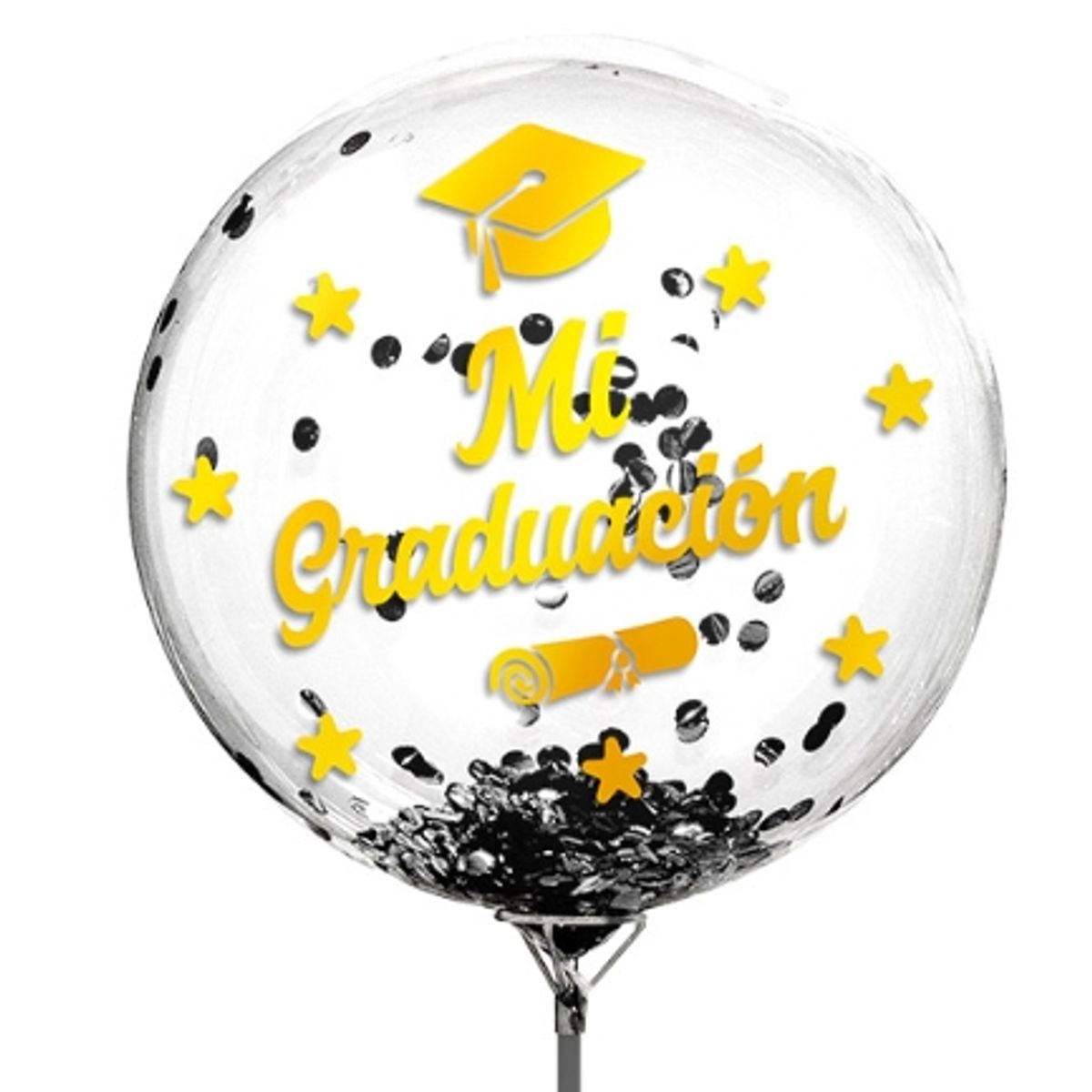 GENERICO - Globo Burbuja Confetti Mi Graduacion X1 Uni