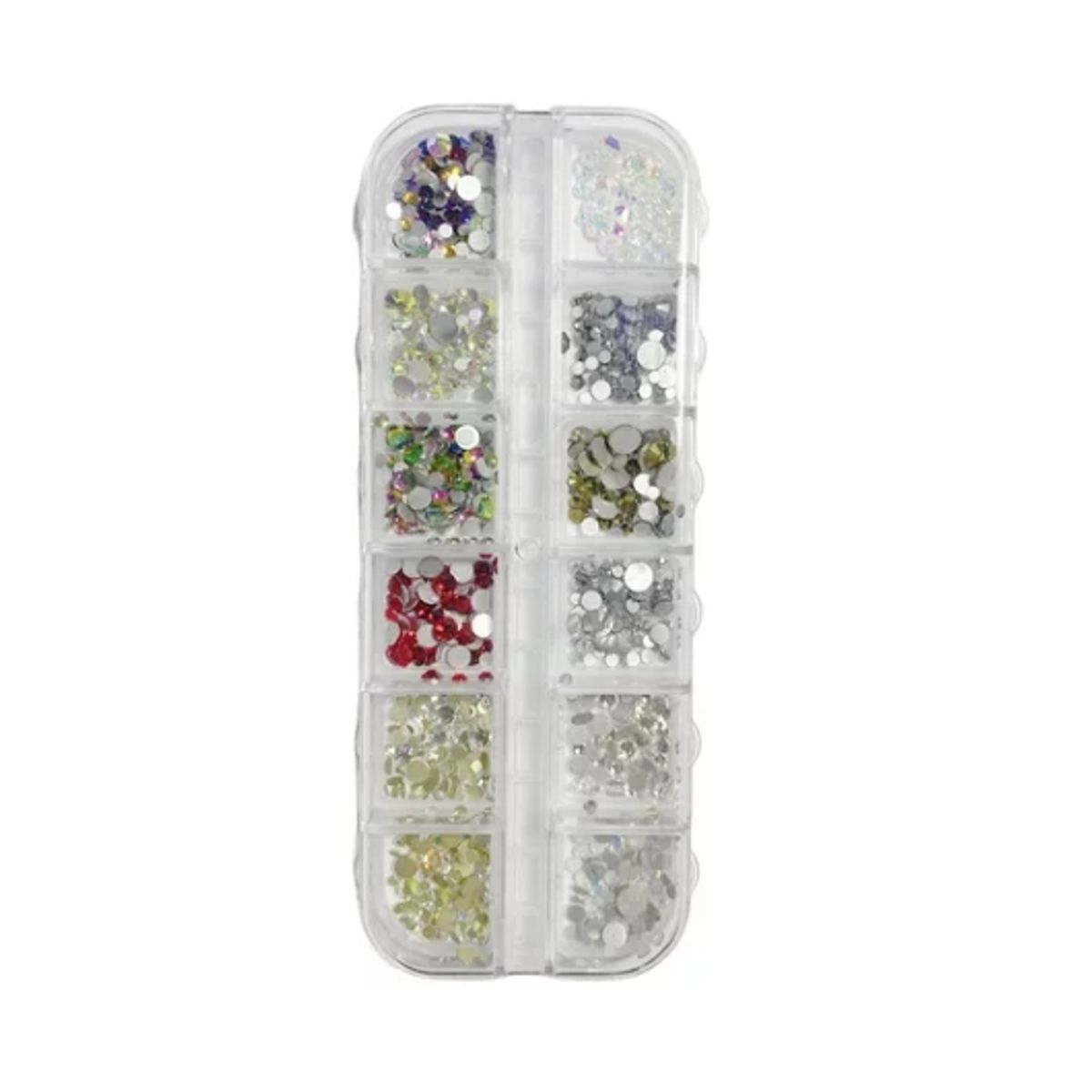 GENERICO - Cristales De Uñas Deco Art Rhinestones 12 Grid Diamond