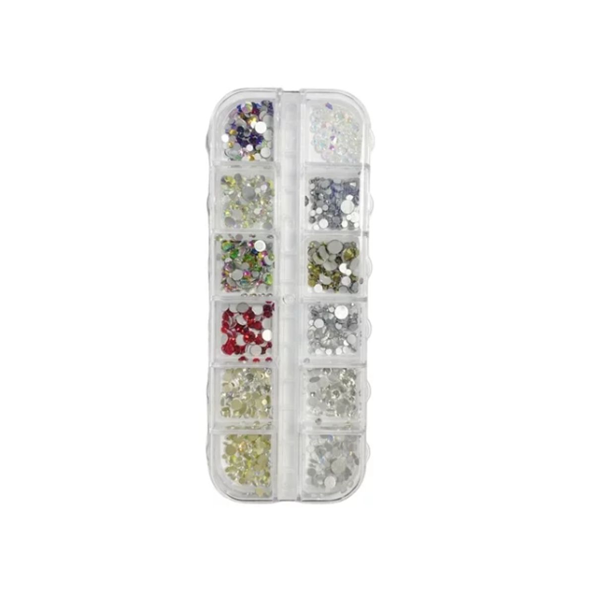 GENERICO - Cristales De Uñas Deco Art Rhinestones 12 Grid Diamond