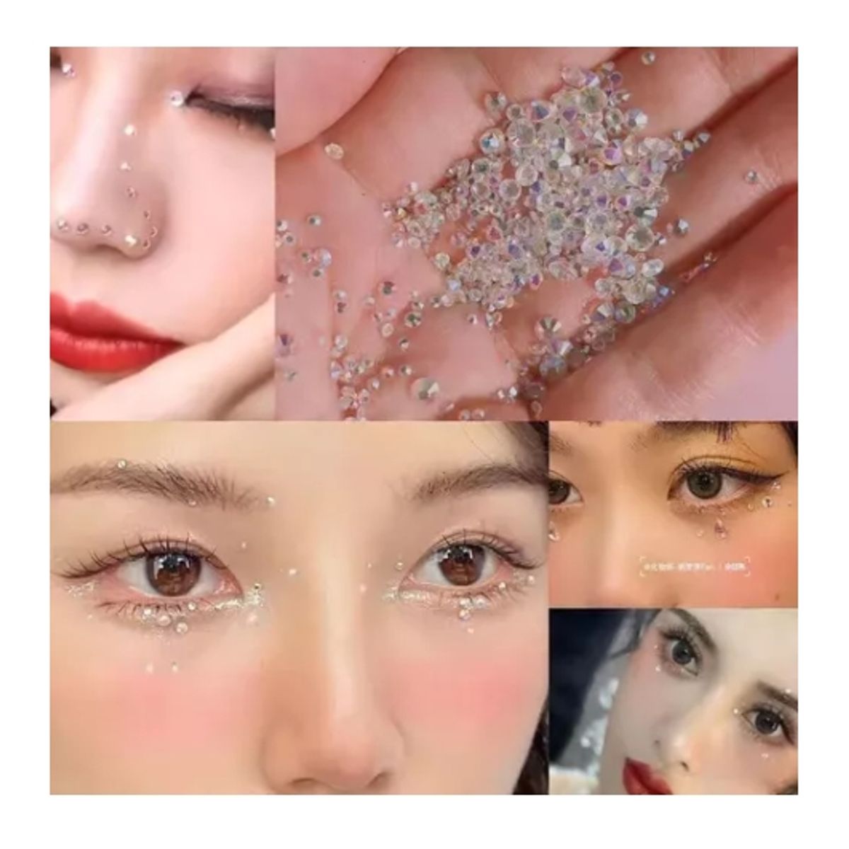 GENERICO - Cristales De Uñas Deco Art Rhinestones 12 Grid Diamond