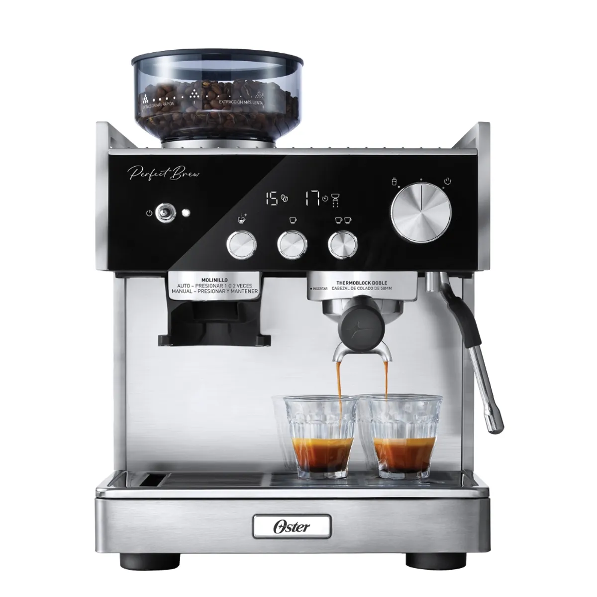 OSTER - Cafetera para Espresso Oster® Perfect Brew BVSTEM7400