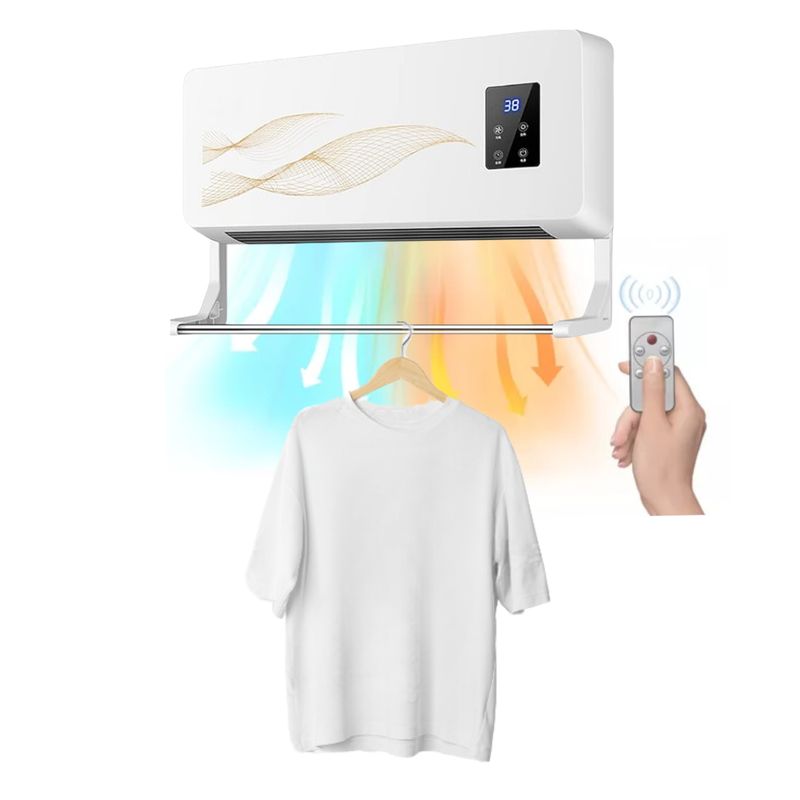 LINE - Calefactor Ventilador 2en1 Portátil Modular Pared Y Varilla De Secado