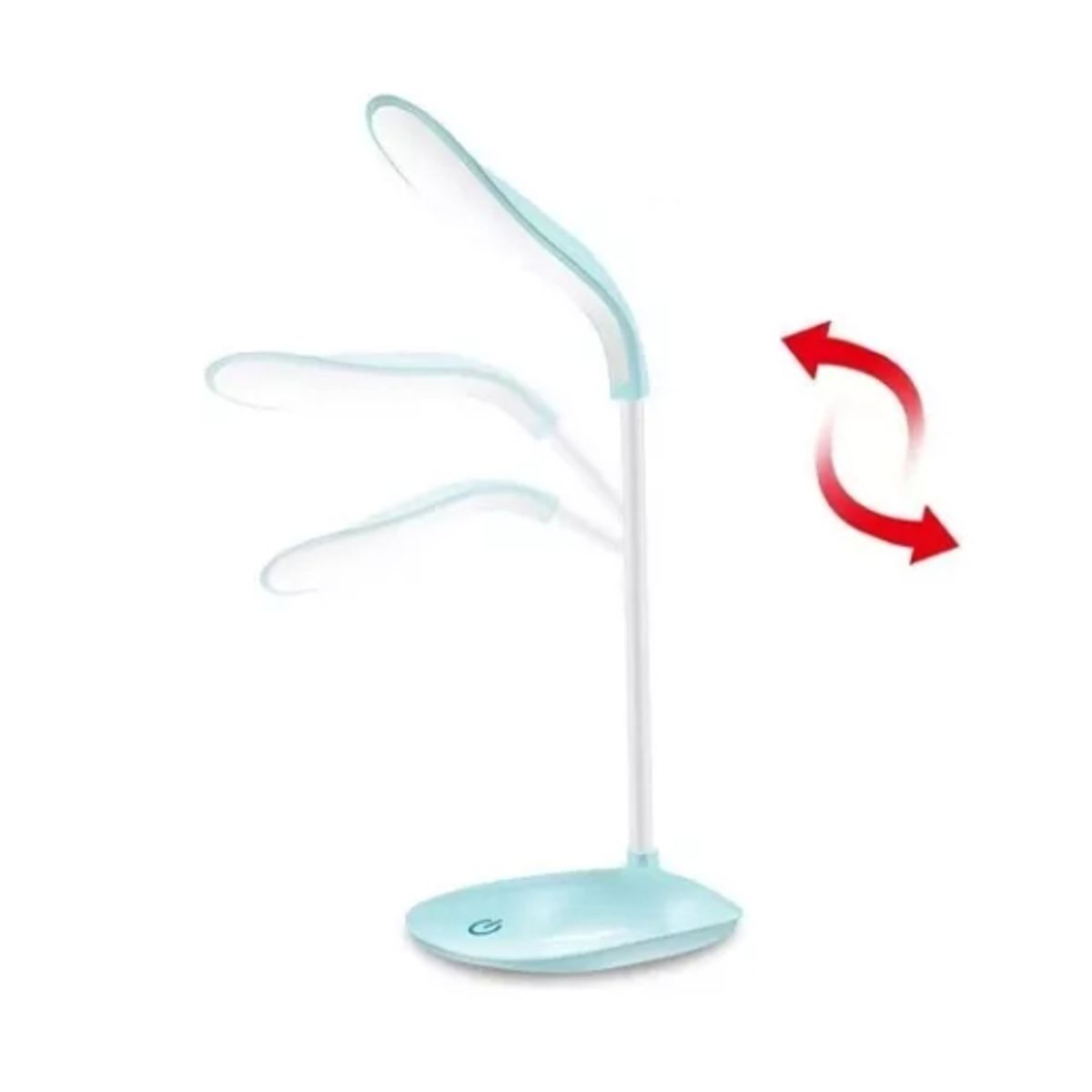 GENERICO - Mini Lámpara De Escritorio Portátil De 16 Led Con Usb Celeste