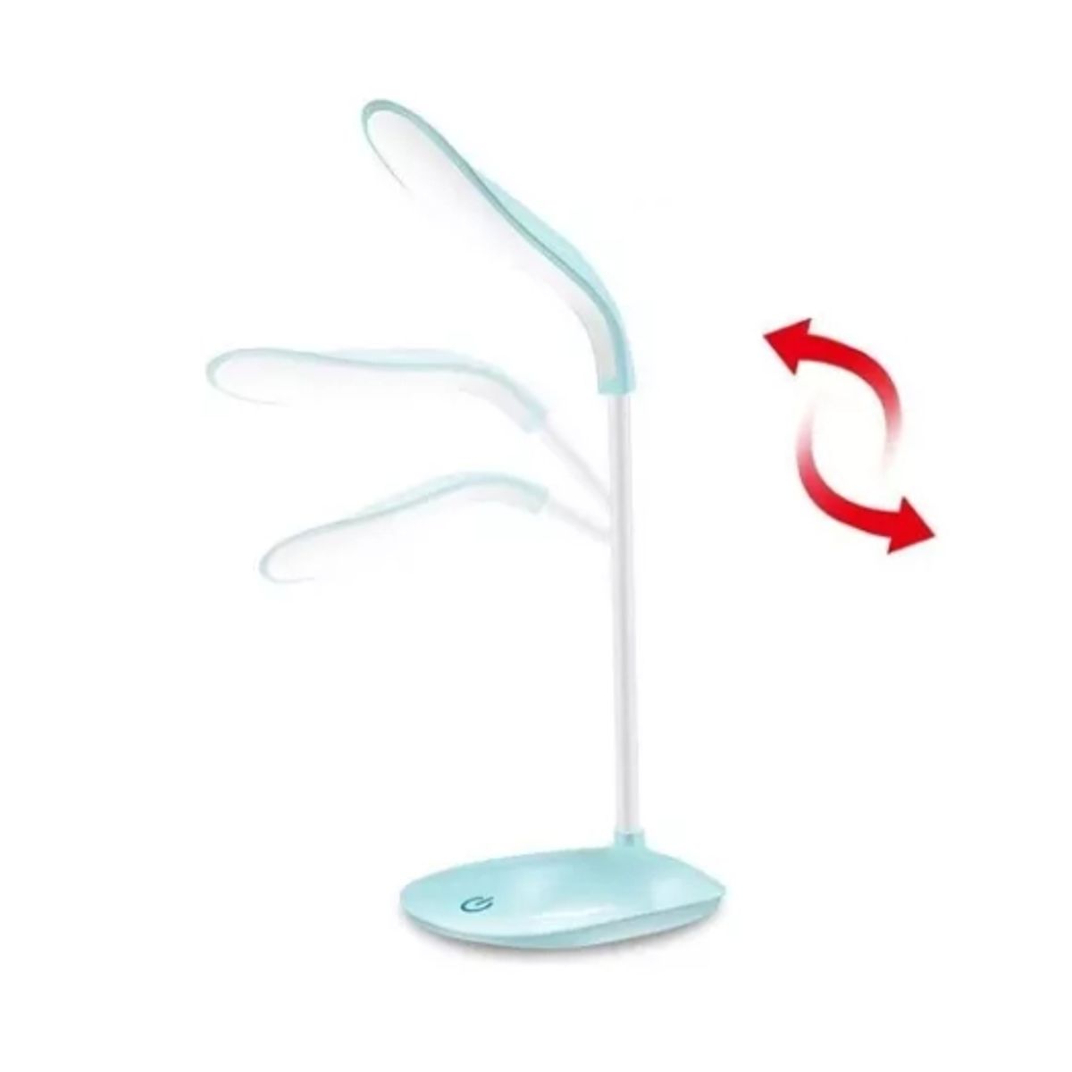 GENERICO - Mini Lámpara De Escritorio Portátil De 16 Led Con Usb Celeste