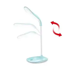 GENERICO - Mini Lámpara De Escritorio Portátil De 16 Led Con Usb Celeste