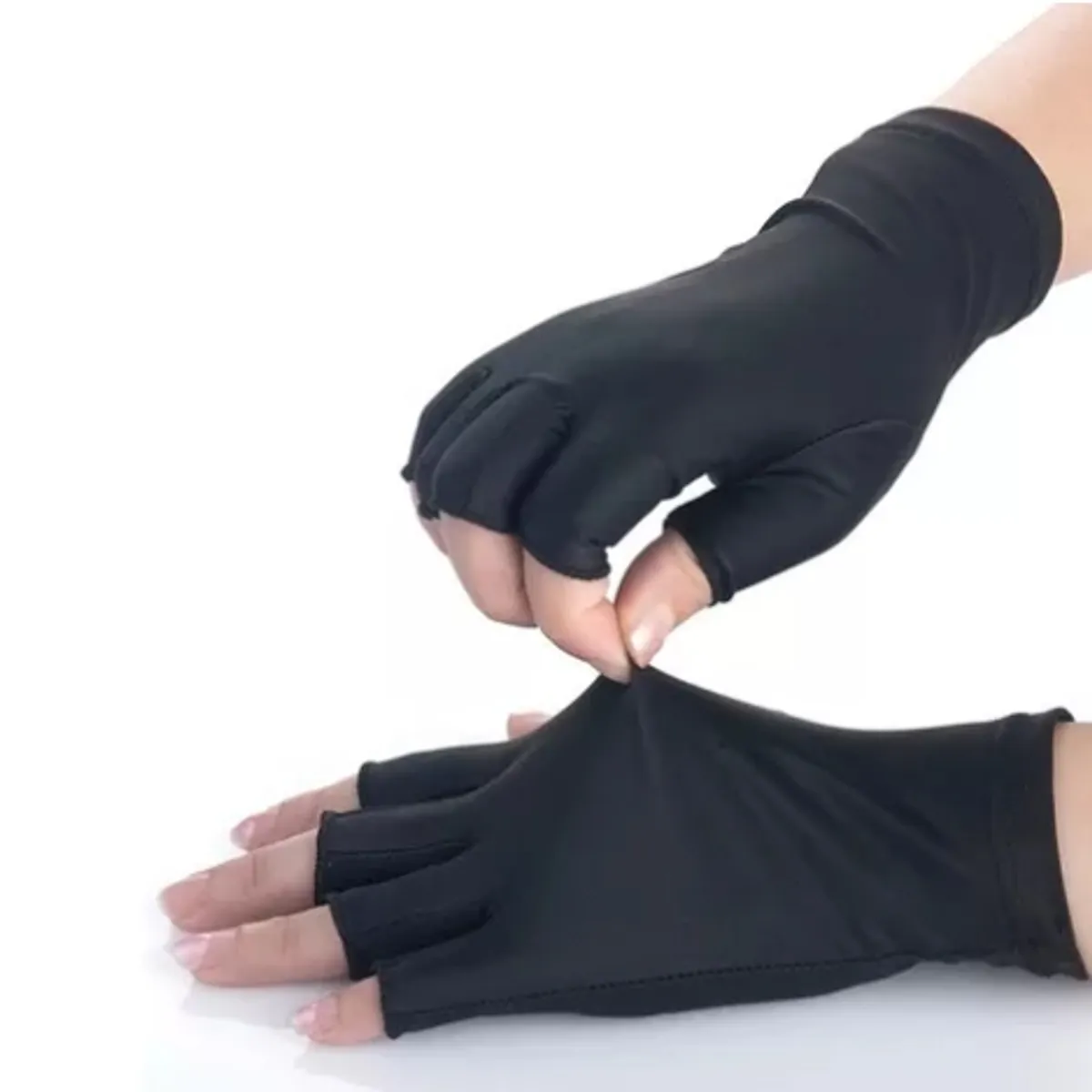 GENERICO - 1 Par De Guantes De Protección Uv Sin Dedos Para Manicure