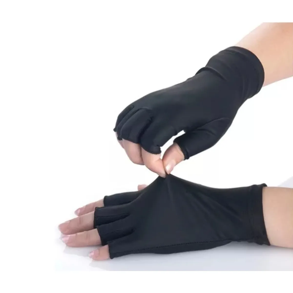 GENERICO - 1 Par De Guantes De Protección Uv Sin Dedos Para Manicure