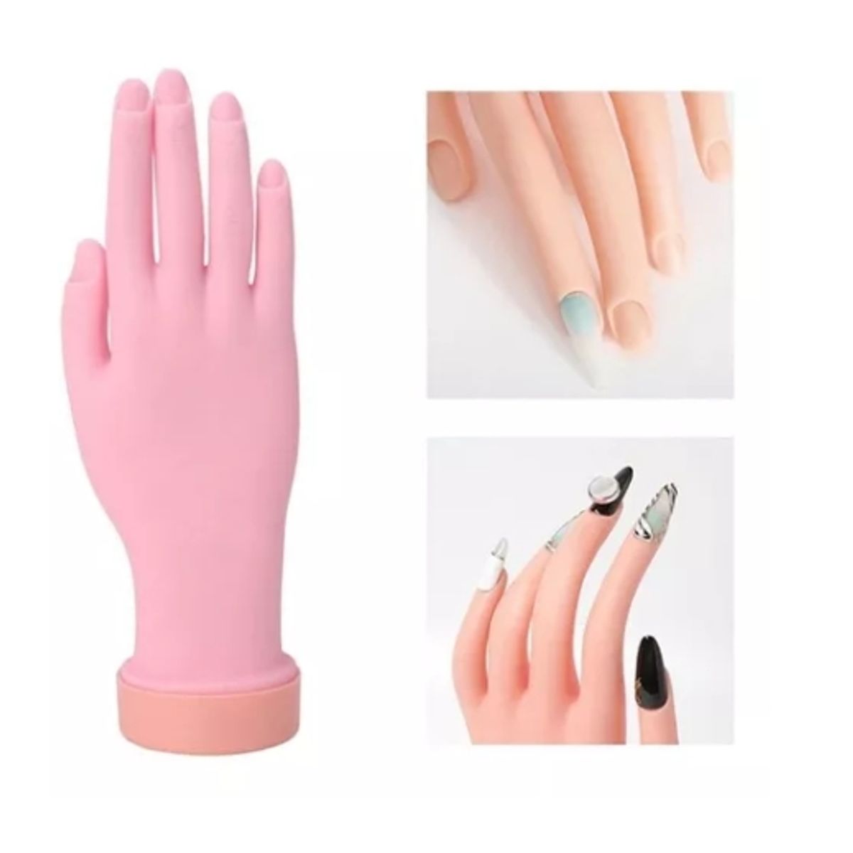 GENERICO - Mano De Práctica Para Uñas Gel Y Acrílicas