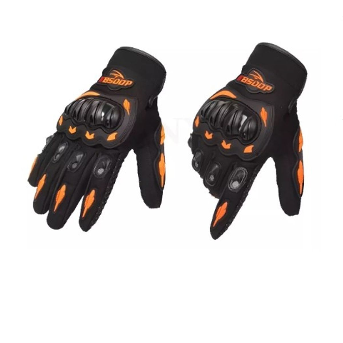 GENERICO - Guantes Moto Invierno Impermeables NegroNaranja L