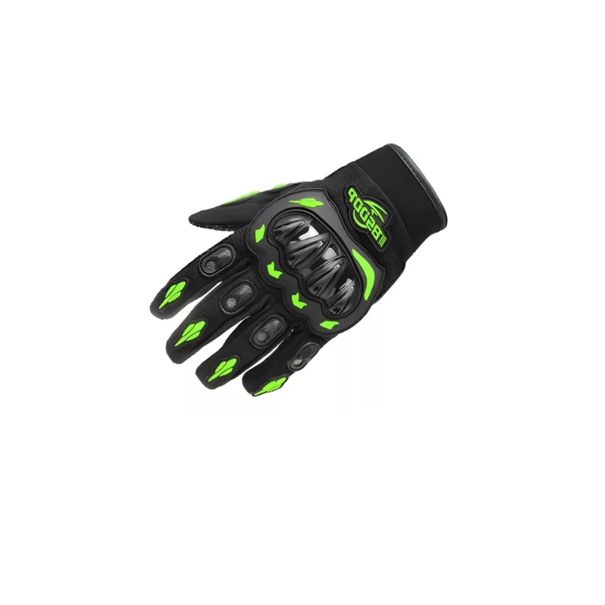 GENERICO - Guantes Moto Invierno Impermeables NegroVerde Talla L