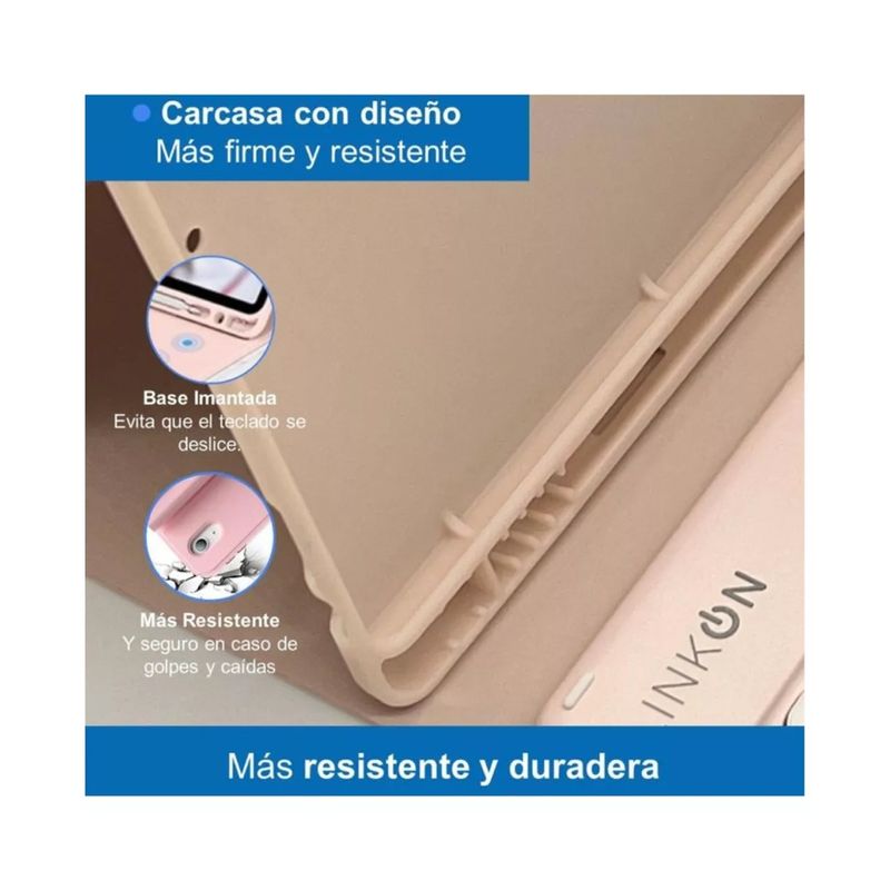 GENERICO - Funda Para iPad 10.2 7ma / 8va Y 9na Gene + Teclado Español