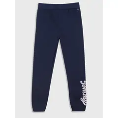 TOMMY HILFIGER - JOGGER CON LOGO Y BAJOS ELASTICOS AZUL