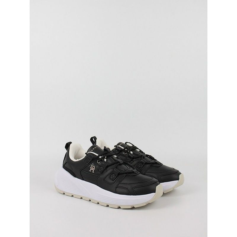 TOMMY HILFIGER - ZAPATILLAS PREMIUM CON SUELA DENTADA NEGRO TOMMY HILFIGER