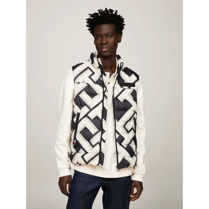 TOMMY HILFIGER - PARKA VEST ACOLCHADA LOGO NEW YORK MULTICOLOR TOMMY HILFIGER