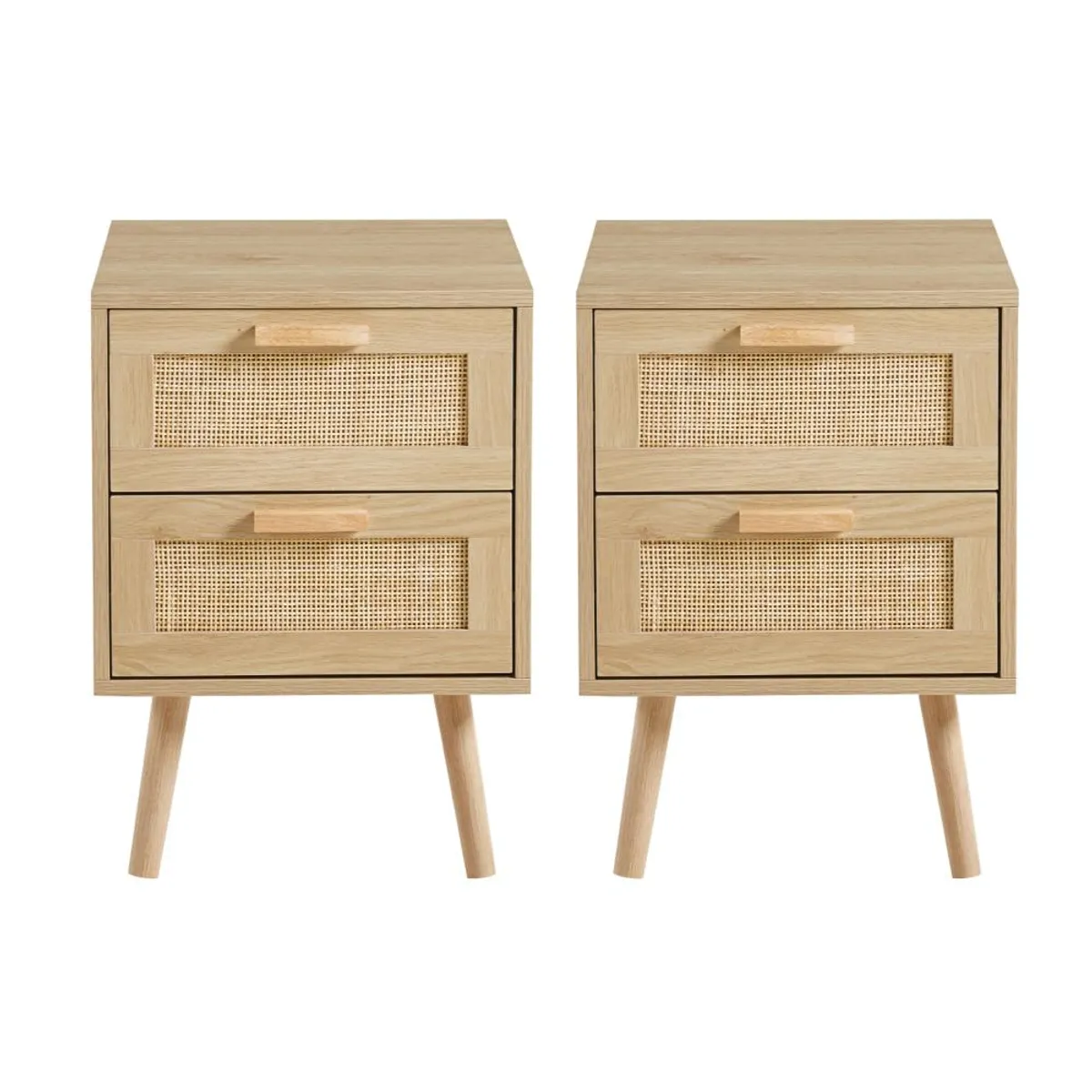 KLIK - Pack Set 2 Veladores de Madera Eames Mesh Doble con 2 Cajones