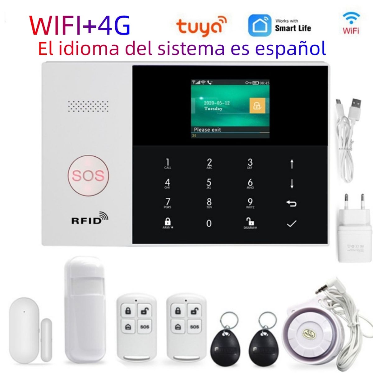 GENERICO - Sistema Alarma 4G wifi Para Casa Oficina Aviso Celular Homologados