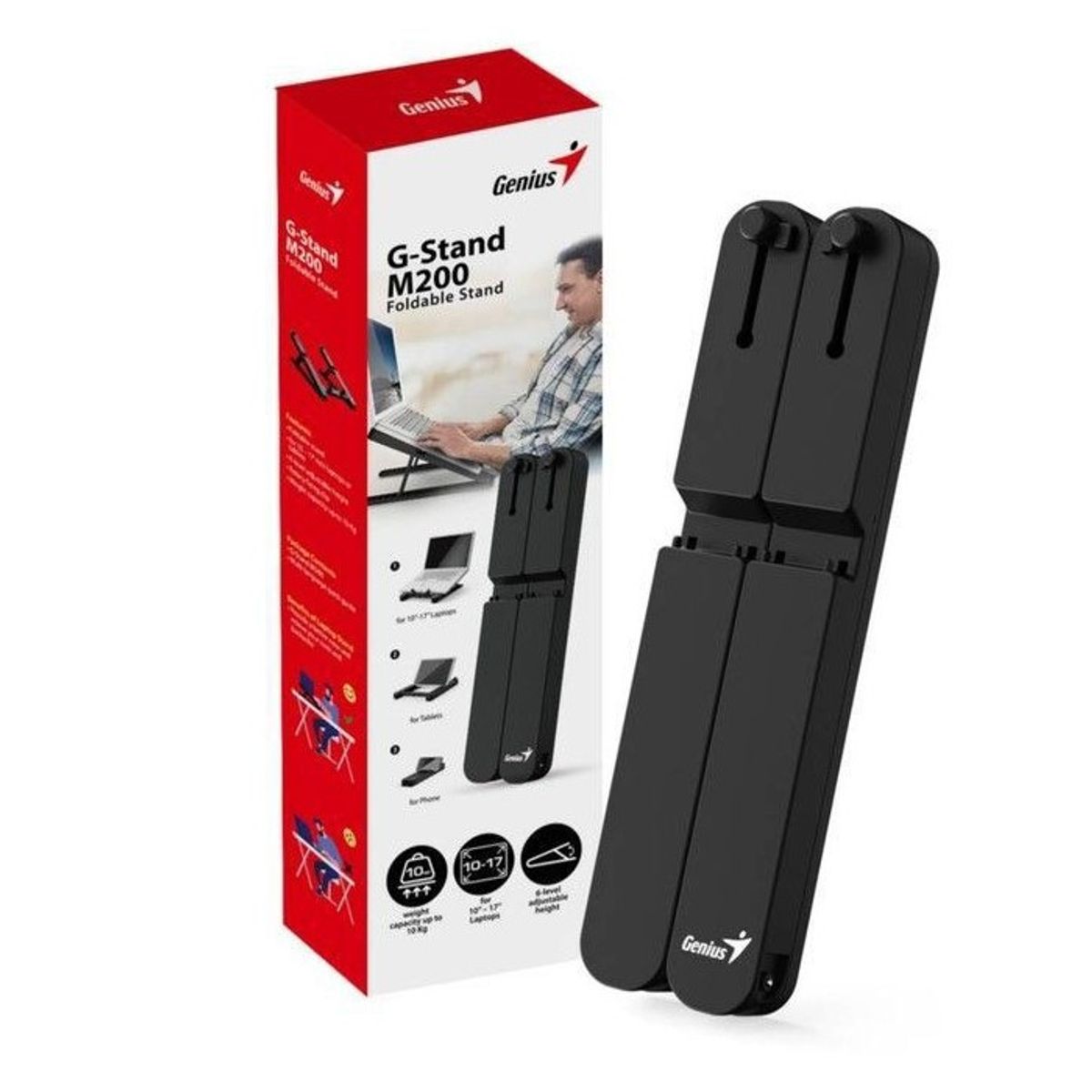 GENIUS - Base Para Notebook Tablet Genius G-stand M200 6 Niveles