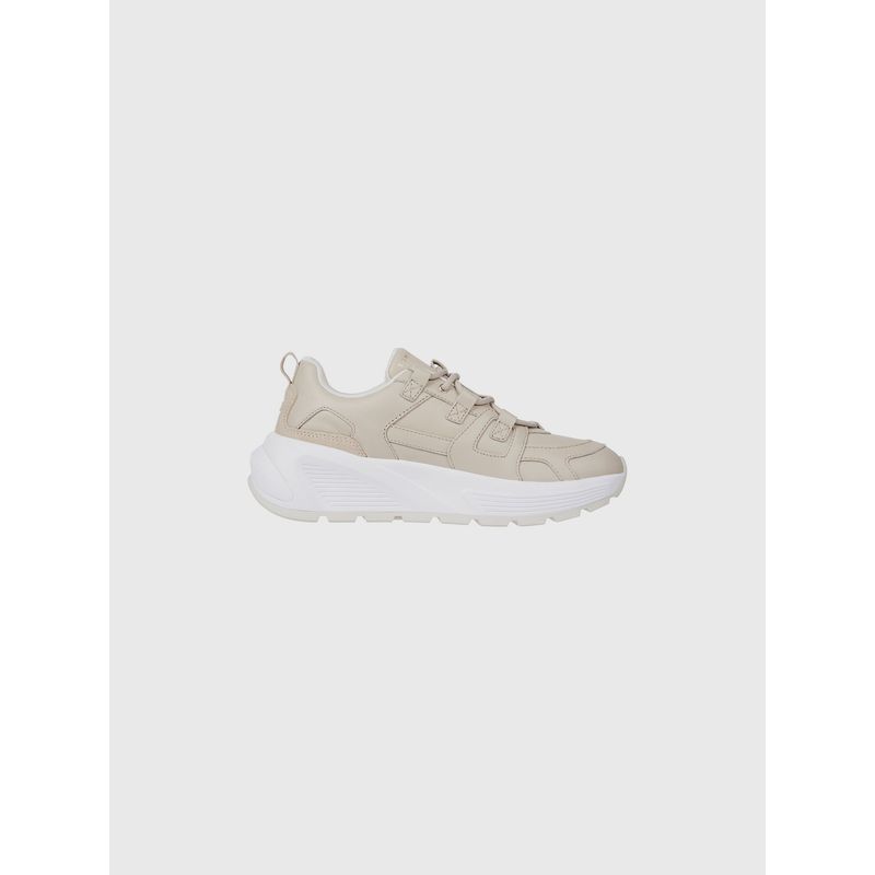 TOMMY HILFIGER - ZAPATILLAS PREMIUM CON SUELA DENTADA BEIGE TOMMY HILFIGER