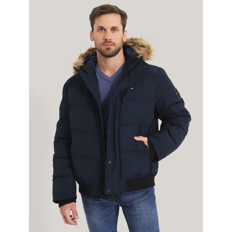 TOMMY HILFIGER - Parka Artic Con Logo Azul Tommy Hilfiger