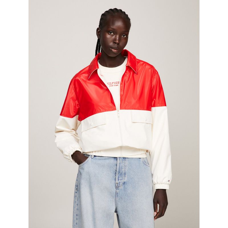 TOMMY HILFIGER - CHAQUETA COLOR BLOCK MONOGRAM MULTICOLOR TOMMY HILFIGER