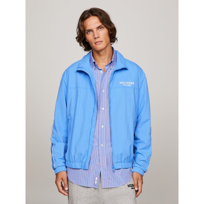 TOMMY HILFIGER - CHAQUETA CON RAYAS CON LOGO CELESTE TOMMY HILFIGER