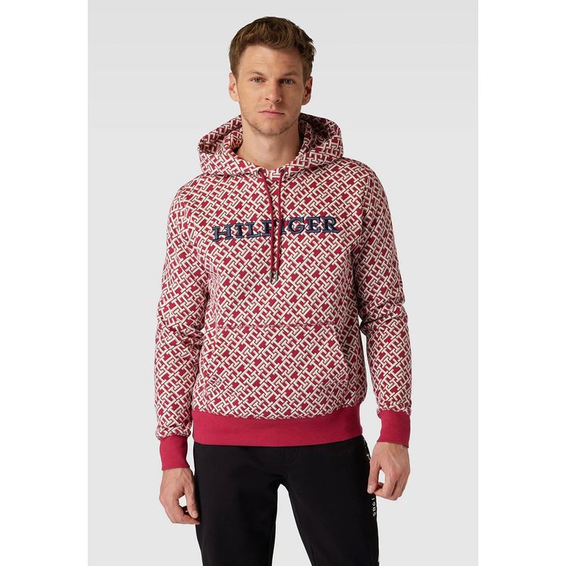 TOMMY HILFIGER - POLERÓN HOODIE MONOGRAM ROYAL MULTICOLOR TOMMY HILFIGER