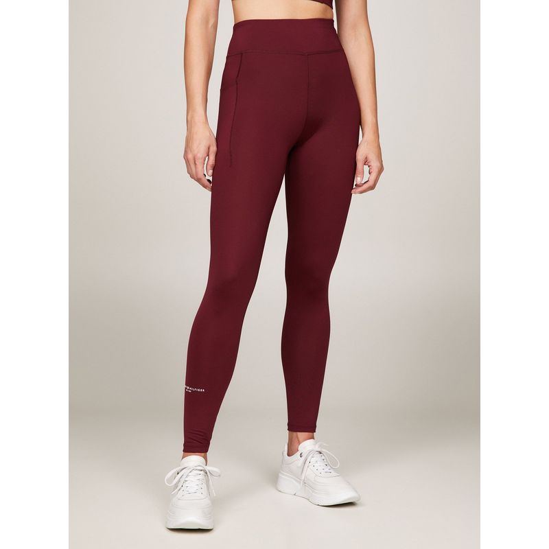 TOMMY HILFIGER - LEGGINGS SPORT ESSENTIAL SIGNATURE BURDEO TOMMY HILFIGER