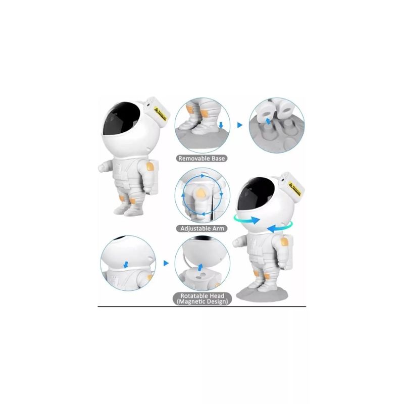 GENERICO - Lampara Proyector Astronauta De Galaxia Luz Led rgb-premium