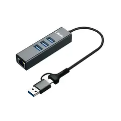 ULINK - Adaptador USB tipo C/A a gigabit con 3 puertos USB 3.0 UL-GBHUB3