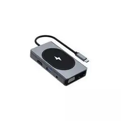 GENERICO - Estación De Acoplamiento Usb Tipo C Con Carga Inalámbrica 4k