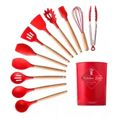 GENERICO - Set Utensillos De Cocina Antiadherentes De Silicona