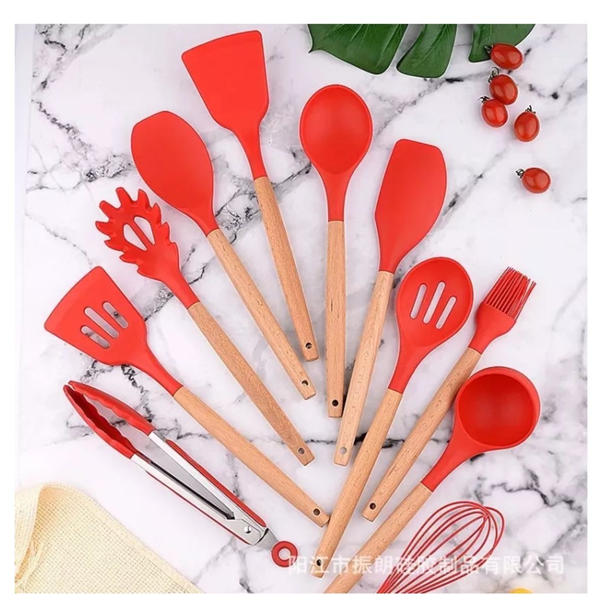 GENERICO - Set Utensillos De Cocina Antiadherentes De Silicona