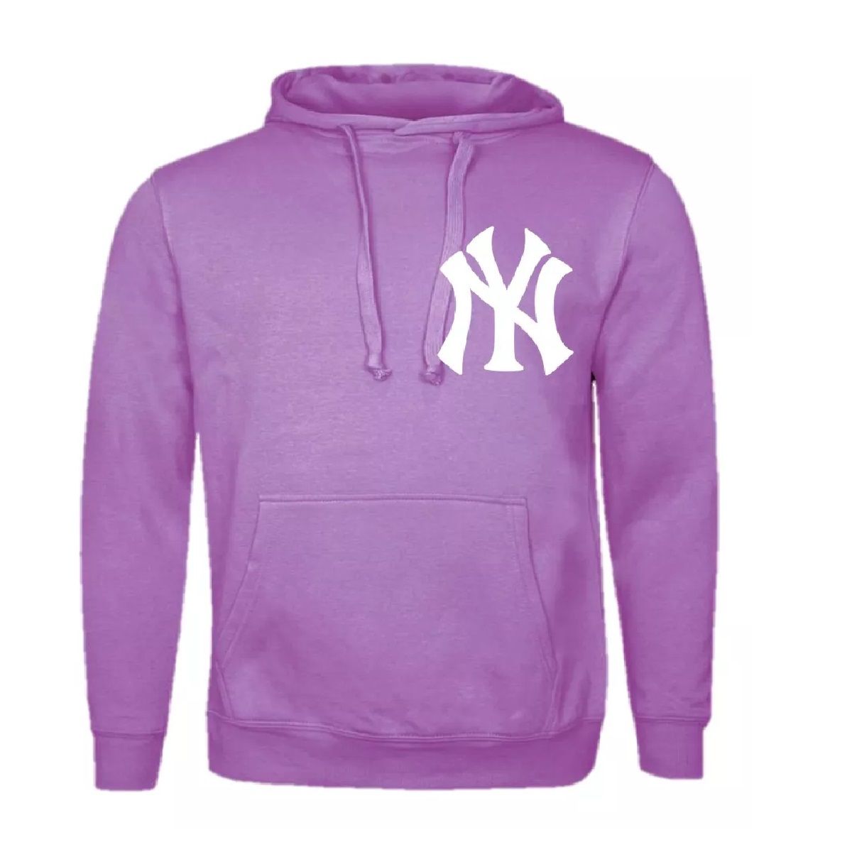 GENERICO - Poleron Yankees Mlb Tipo Canguro Con Capucha Morado