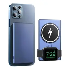 GENERICO - Cargador Inalámbrico Magsafe 3en1 Para iPhone / 5000 Mah