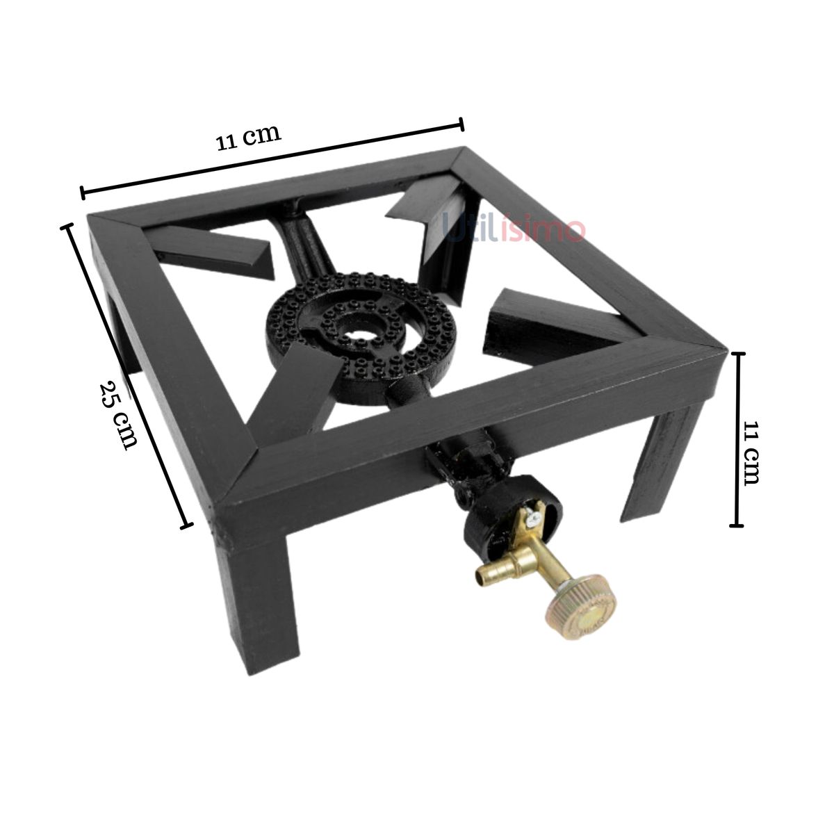 LINE - Cocina Fogon 1Plato Gas Licuado Cocinilla Camping Hogar +KIT