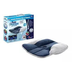 GENERICO - Almohada Cojín Ortopédico Para Silla Asiento Espalda Columna Color Azul