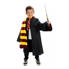 GENERICO - Disfraz Mago Harry Potter Para Niños Gryffindor TALLA 5-6